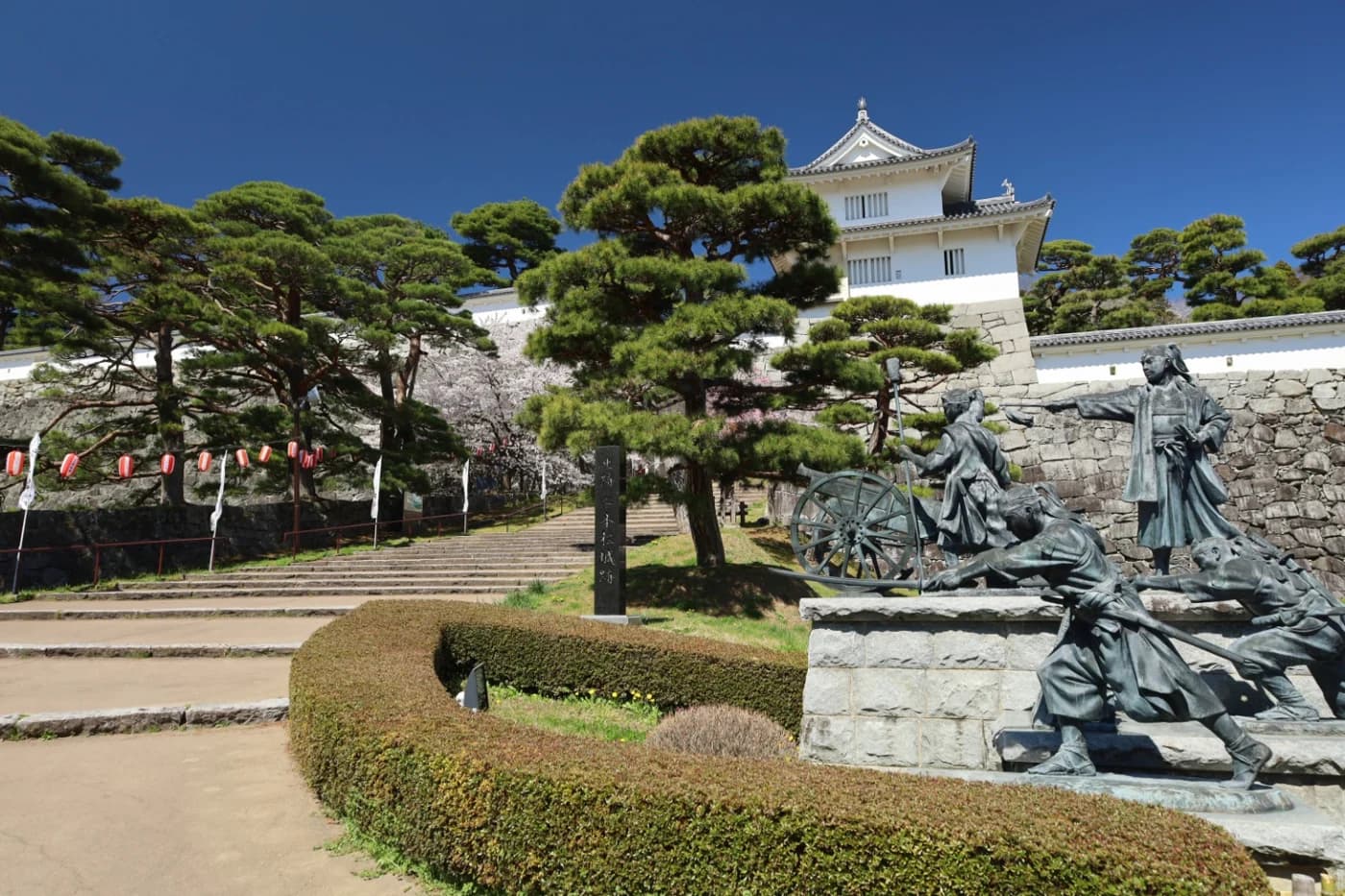 二本松城跡・霞ヶ城公園紹介用イラスト（実景写真ではありません）